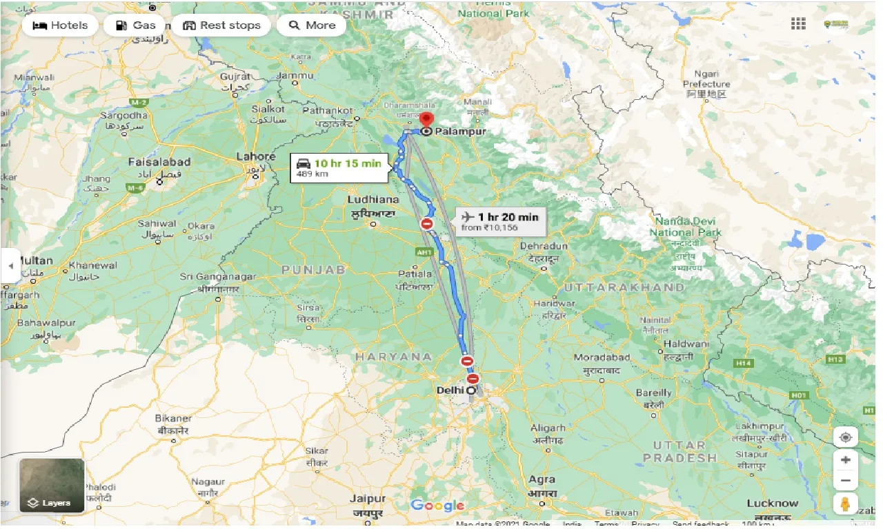 delhi-to-palampur-round-trip