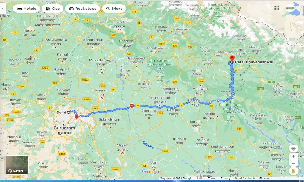 delhi-to-patal-bhuvaneshwar-round-trip