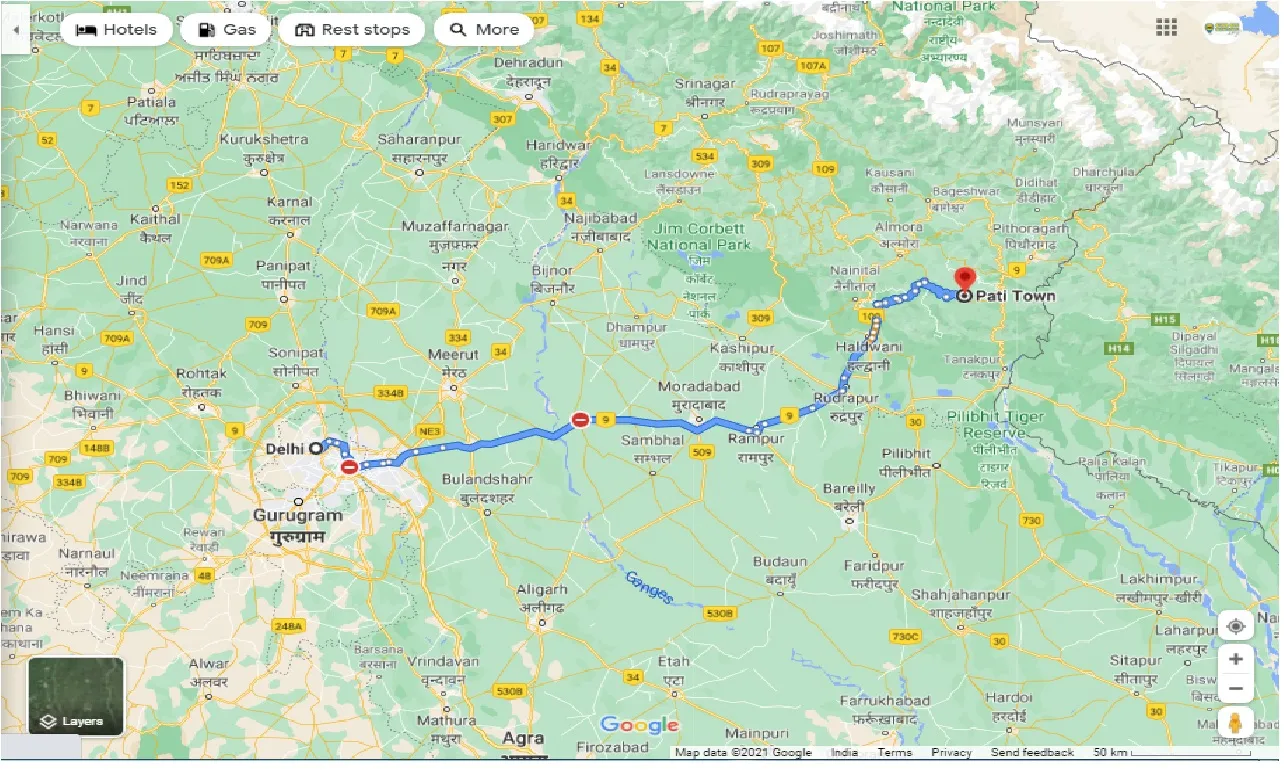 delhi-to-pati-town-round-trip