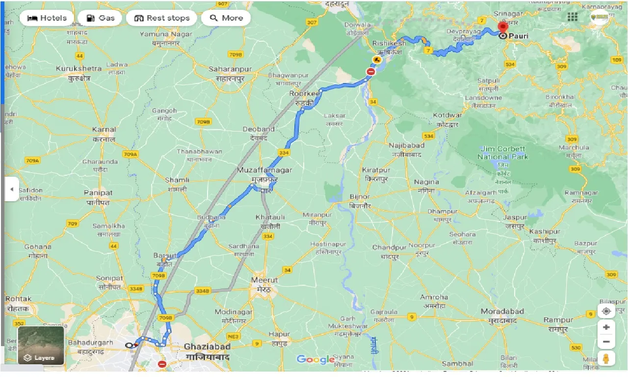 delhi-to-pauri-one-way