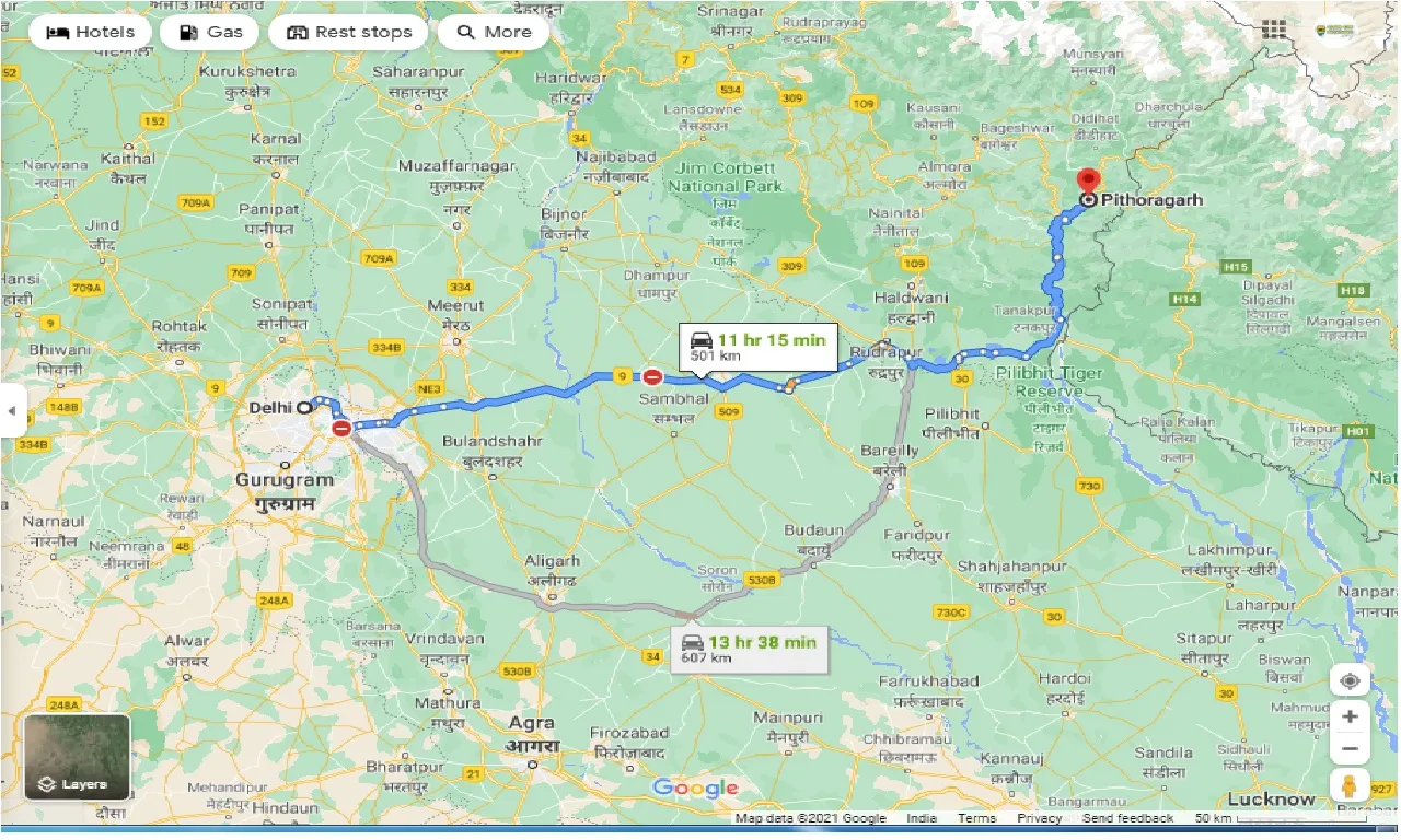 delhi-to-pithoragarh-round-trip