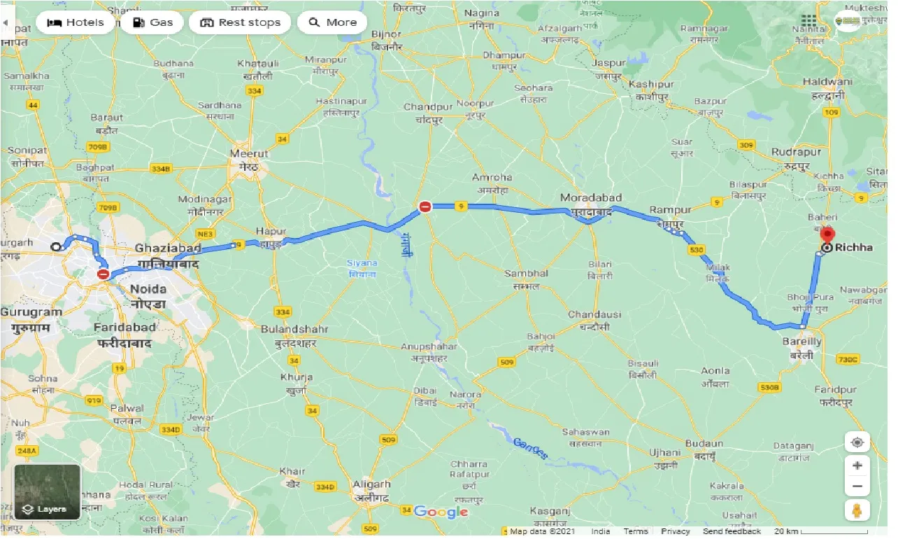 delhi-to-richha-round-trip