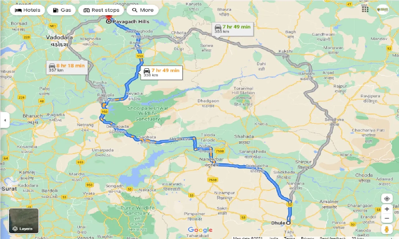 dhule-to-pavagadh-round-trip