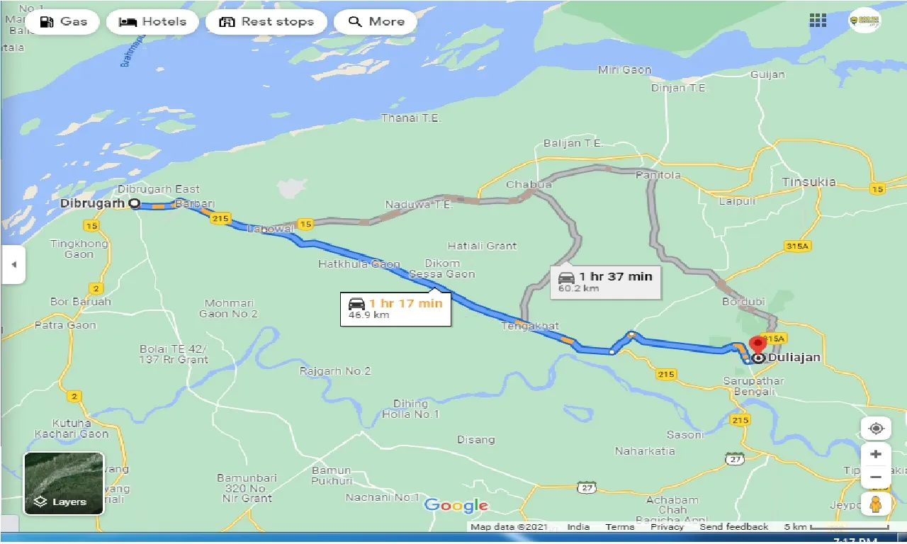 dibrugarh-to-duliajan-one-way