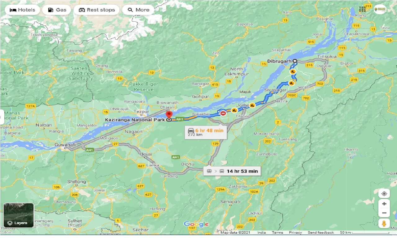 dibrugarh-to-kaziranga-national-park-round-trip