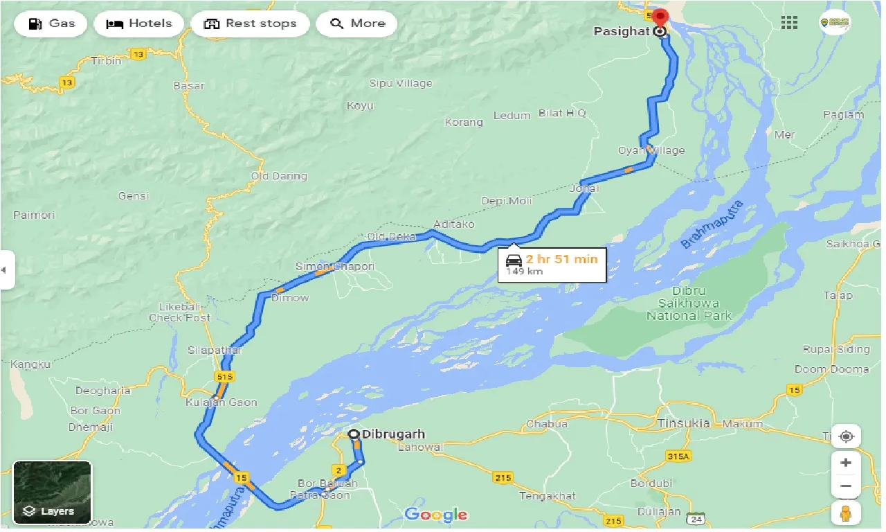 dibrugarh-to-pasighat-round-trip