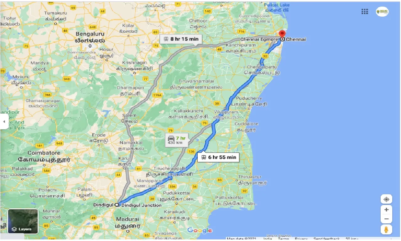 dindigul-to-chennai-round-trip