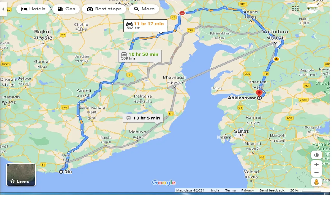 diu-to-ankleshwar-taxi