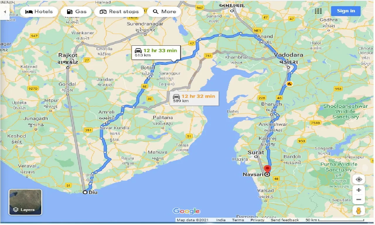 diu-to-navsari-one-way