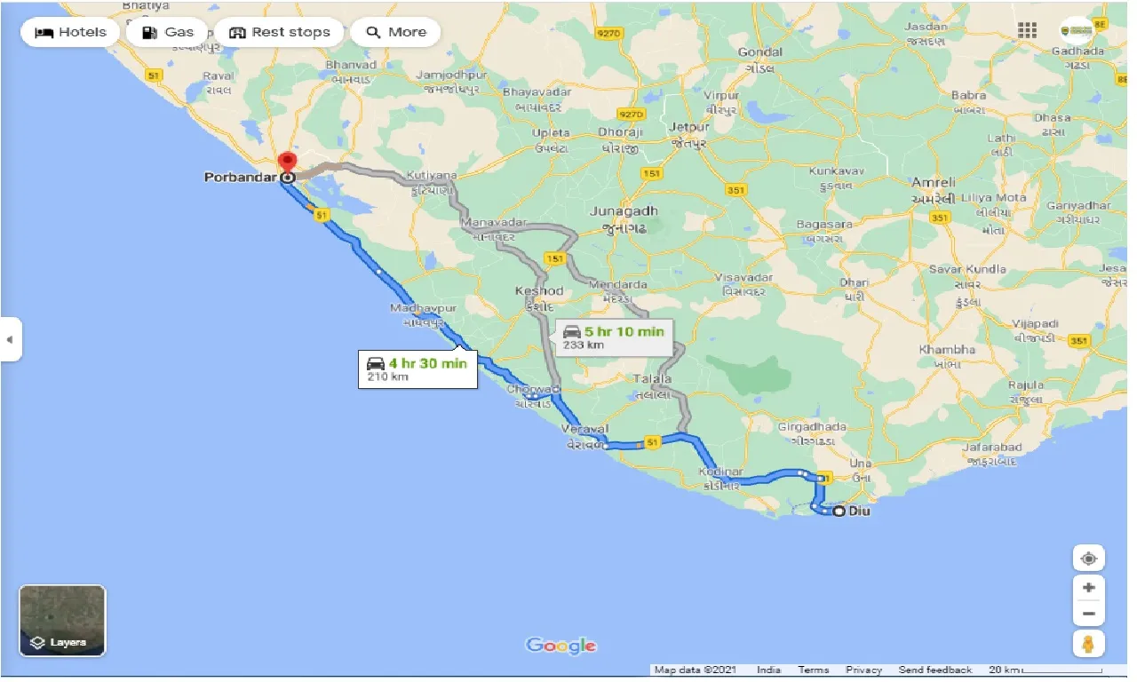 diu-to-porbandar-round-trip