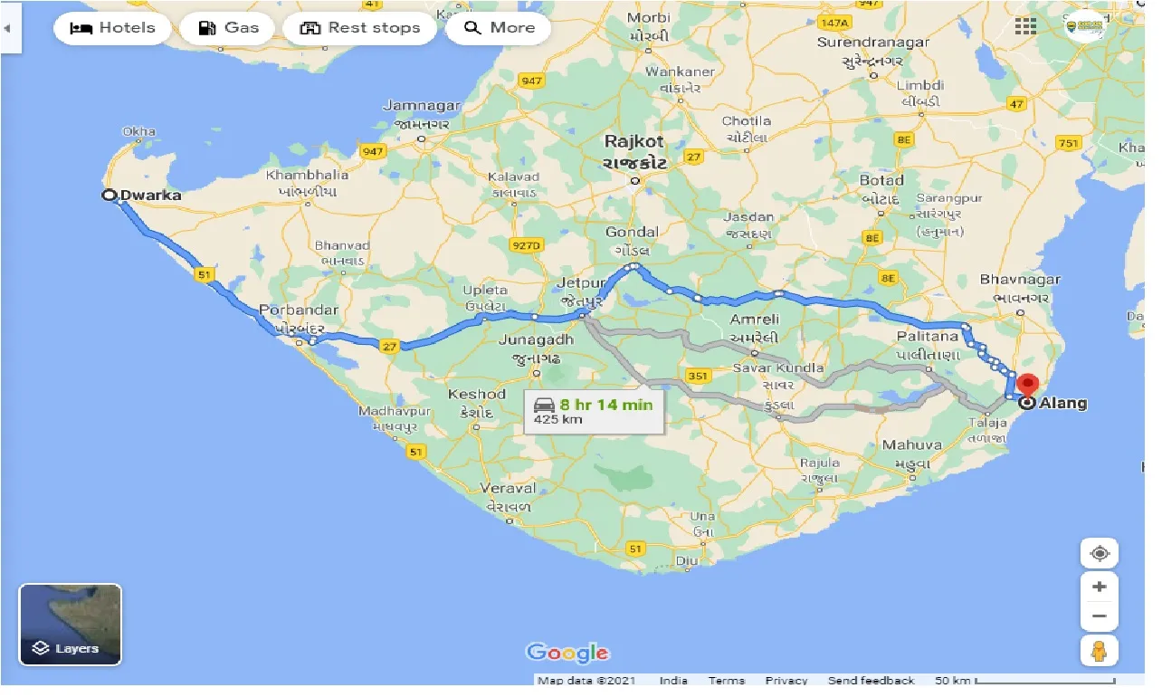 dwarka-to-alang-one-way