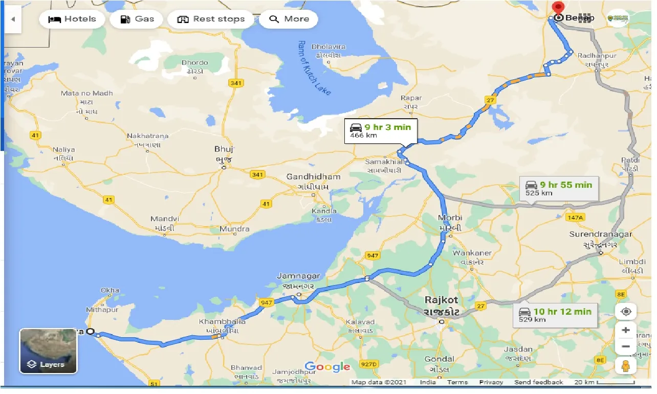 dwarka-to-benap-one-way