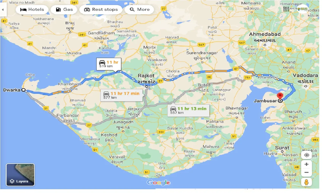 dwarka-to-jambusar-one-way