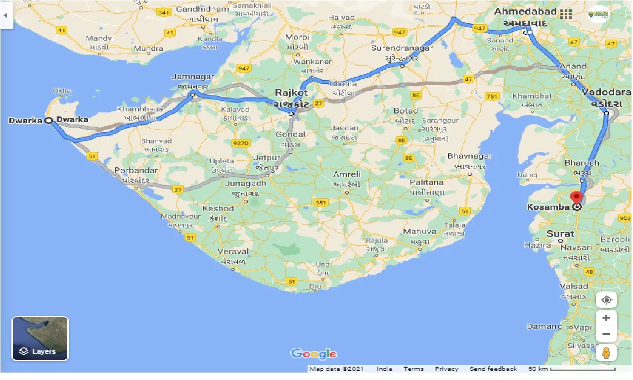 dwarka-to-kosamba-taxi