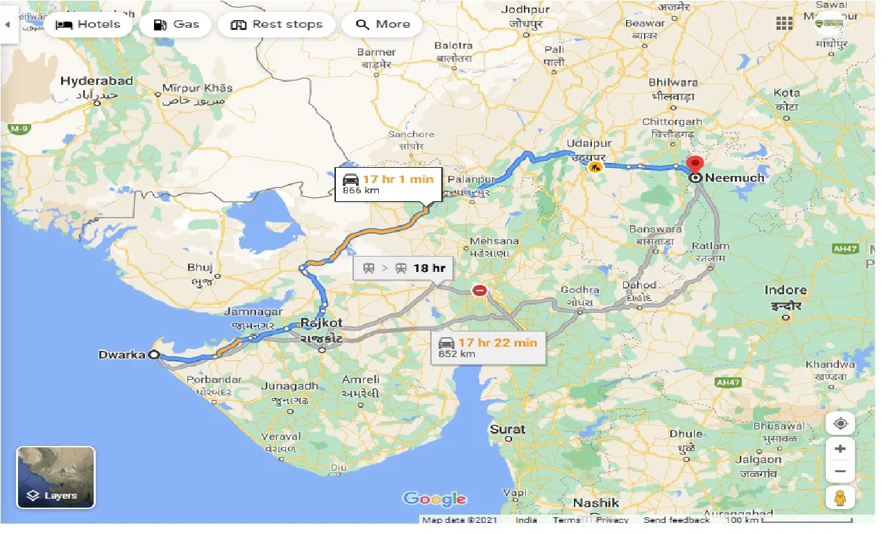 dwarka-to-neemuch-taxi