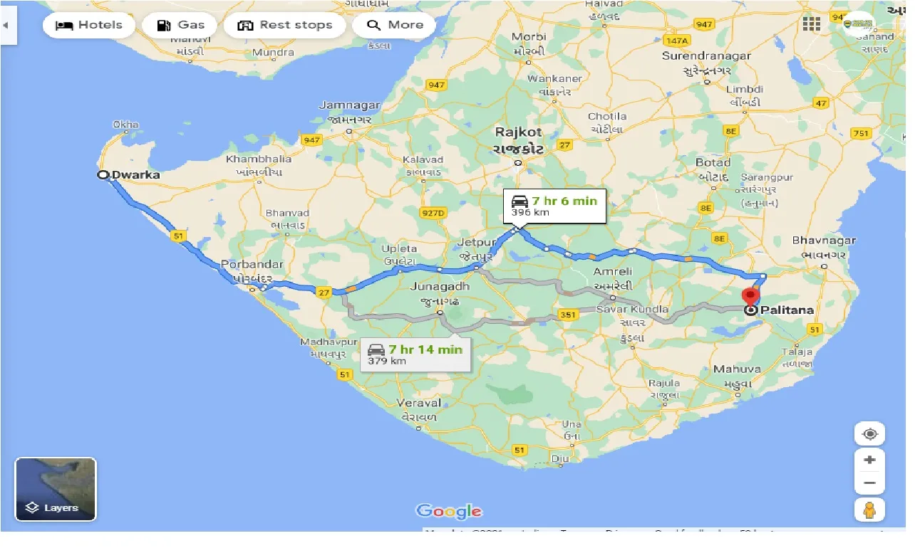 dwarka-to-palitana-one-way