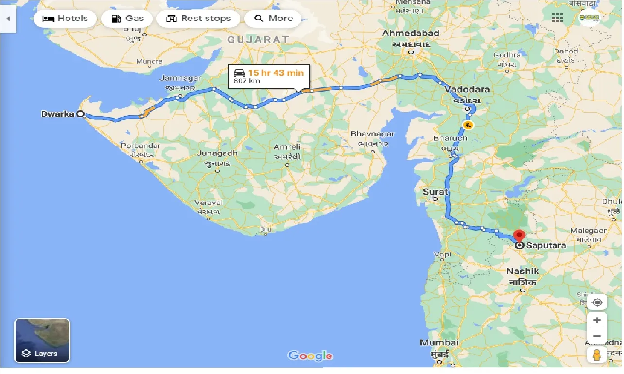 dwarka-to-saputara-one-way