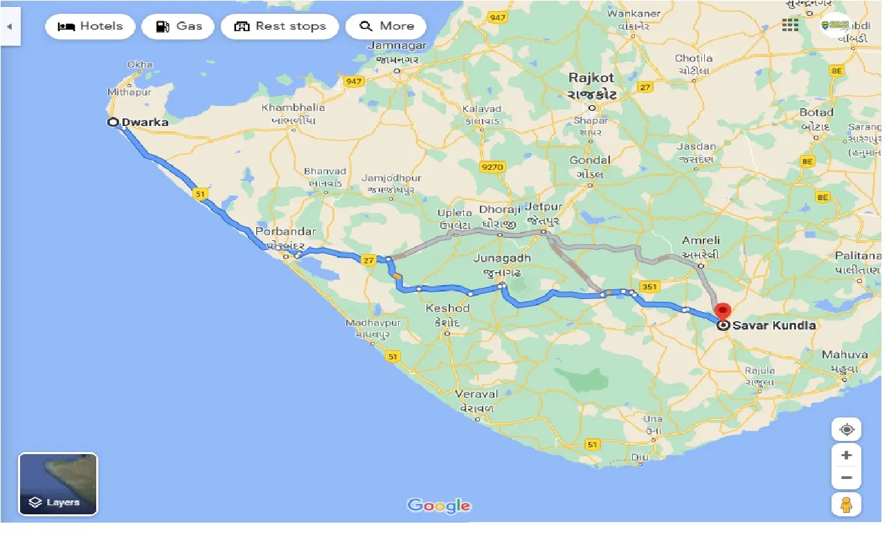 dwarka-to-savar-kundla-taxi