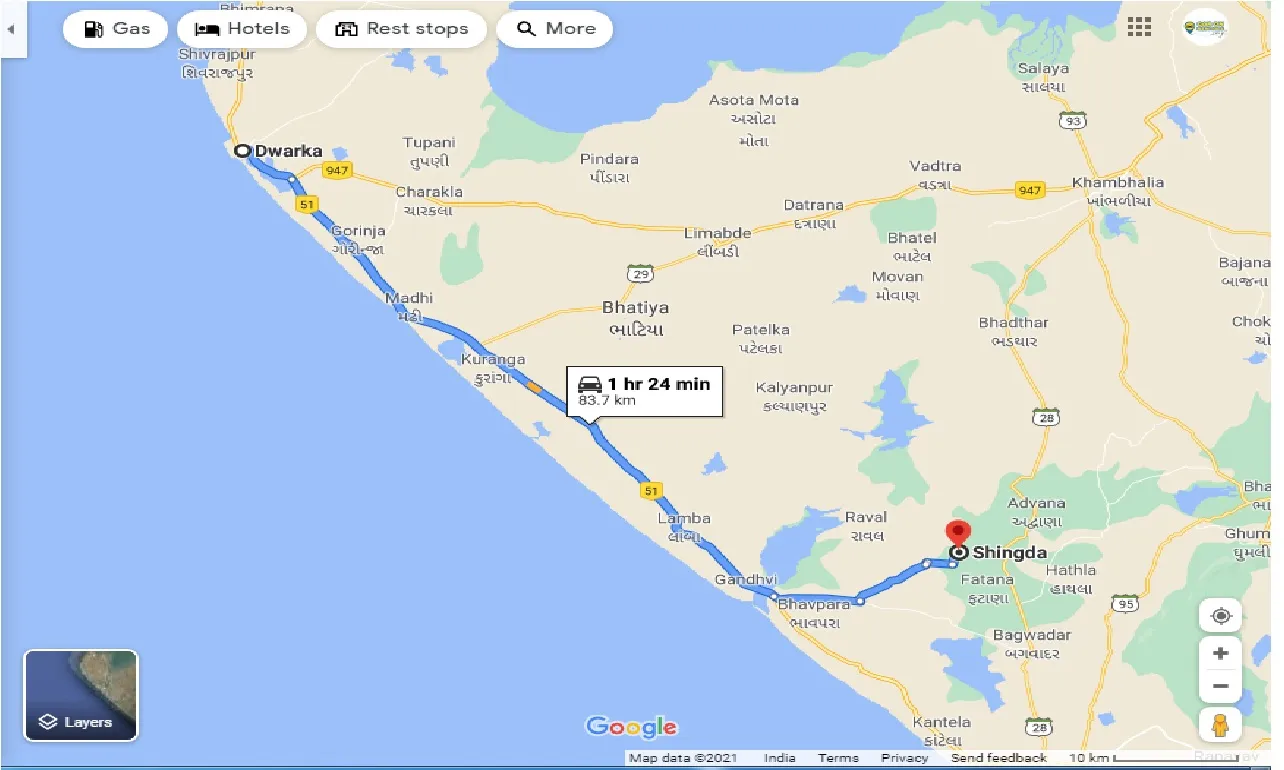 dwarka-to-shingda-one-way