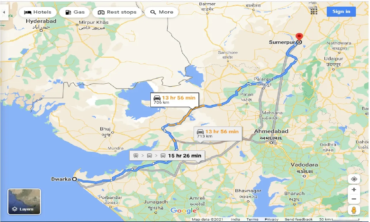 dwarka-to-sumerpur-taxi