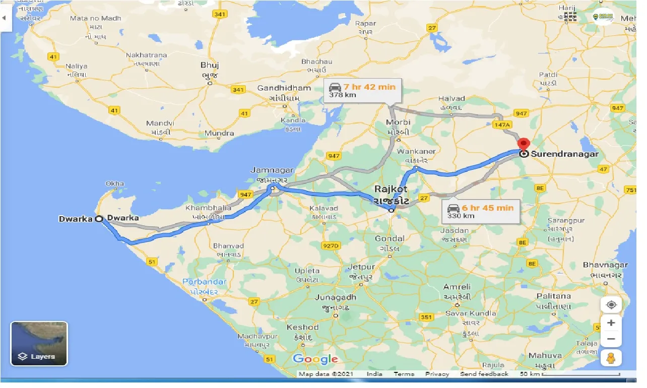 dwarka-to-surendranagar-taxi