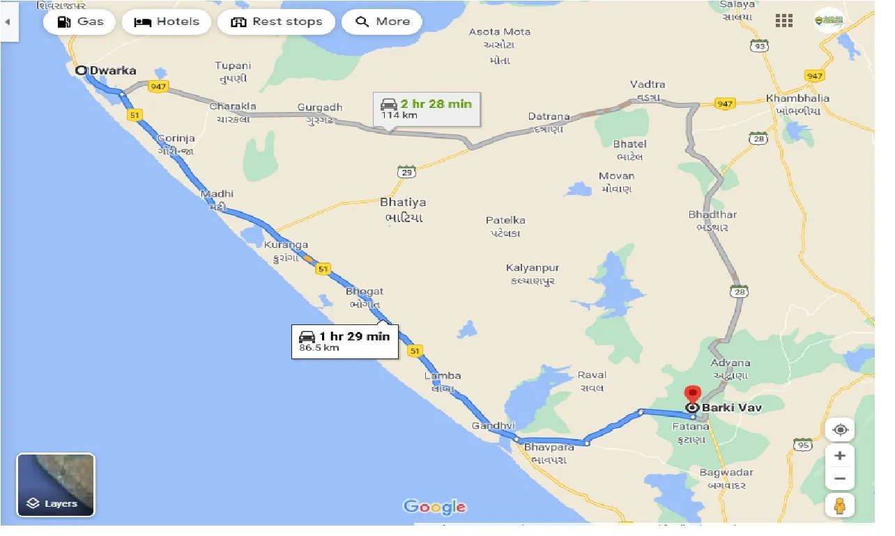 dwarka-to-vav-one-way