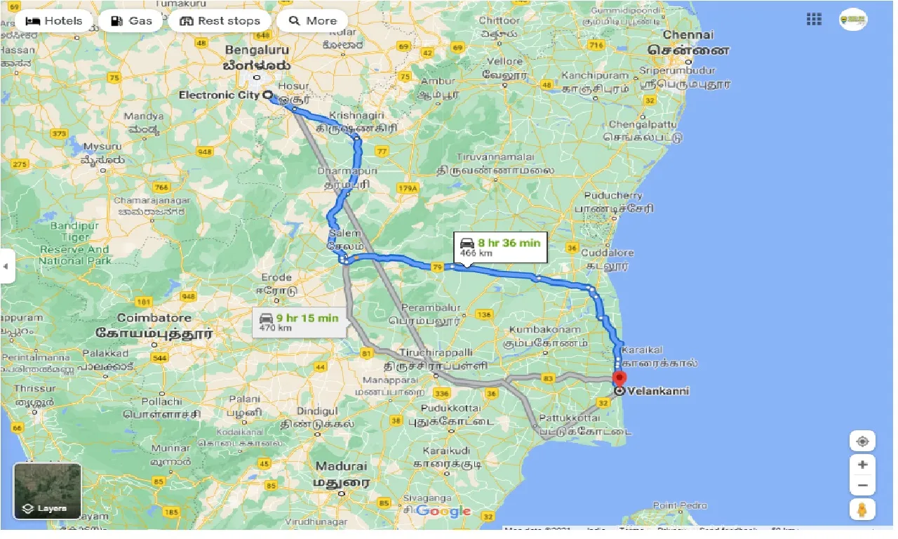 electronic-city-to-velankanni-round-trip