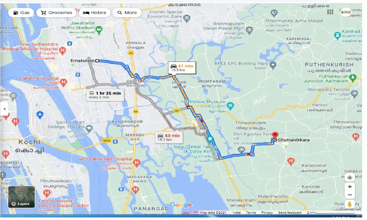 ernakulam-to-chottanikkara-one-way