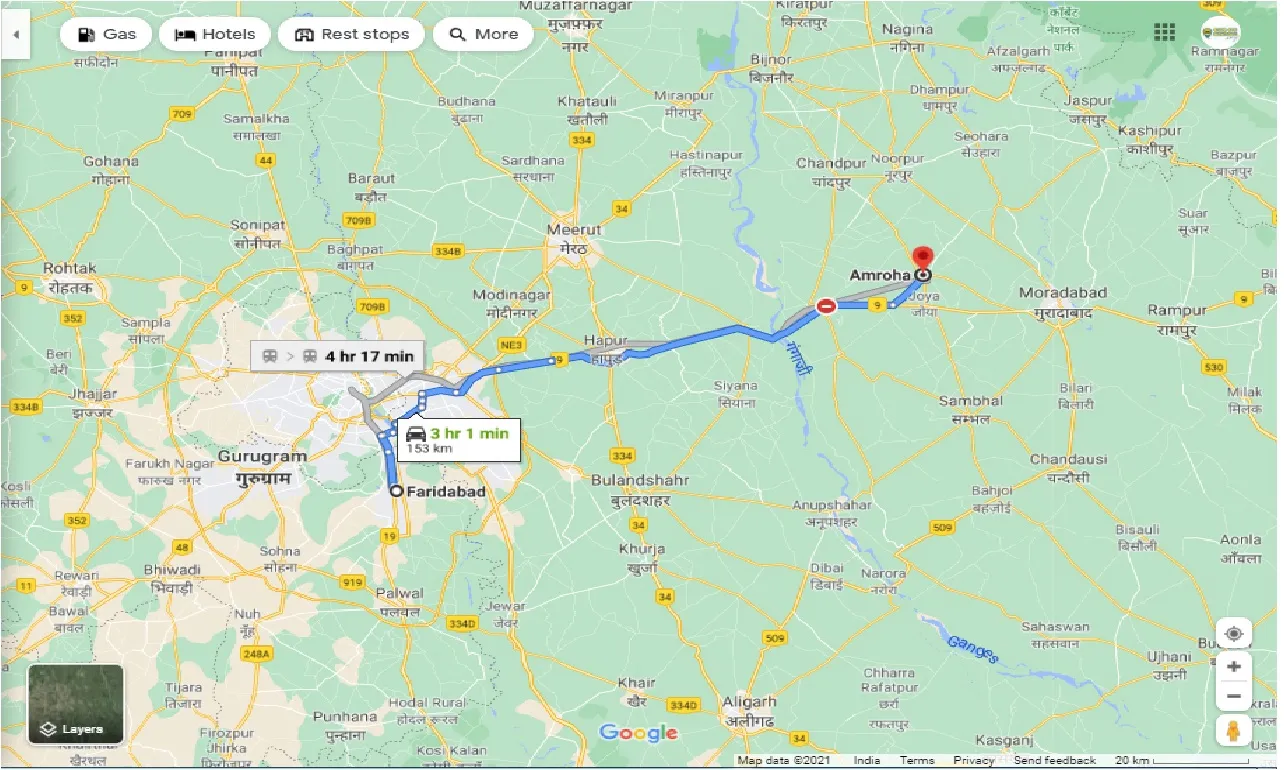 Faridabad To Amroha One Way faridabad-to-amroha-one-way