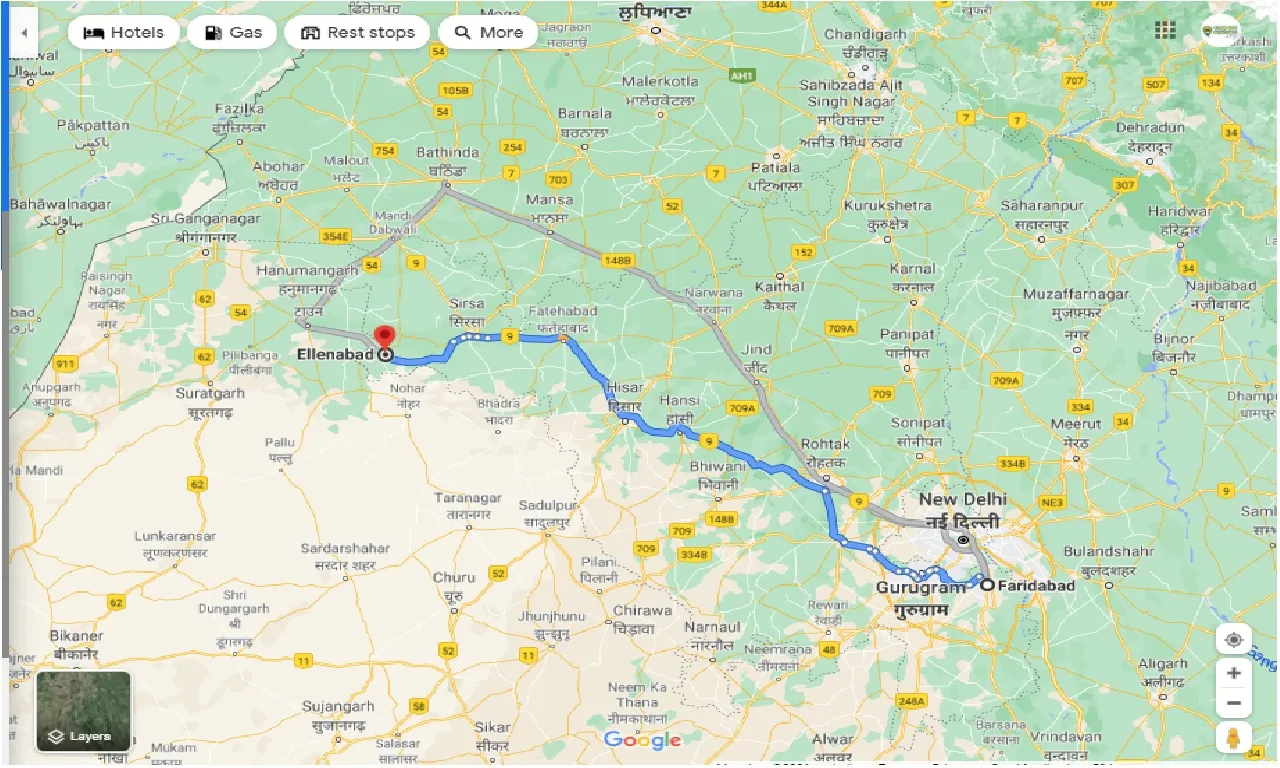 faridabad-to-ellenabad-round-trip