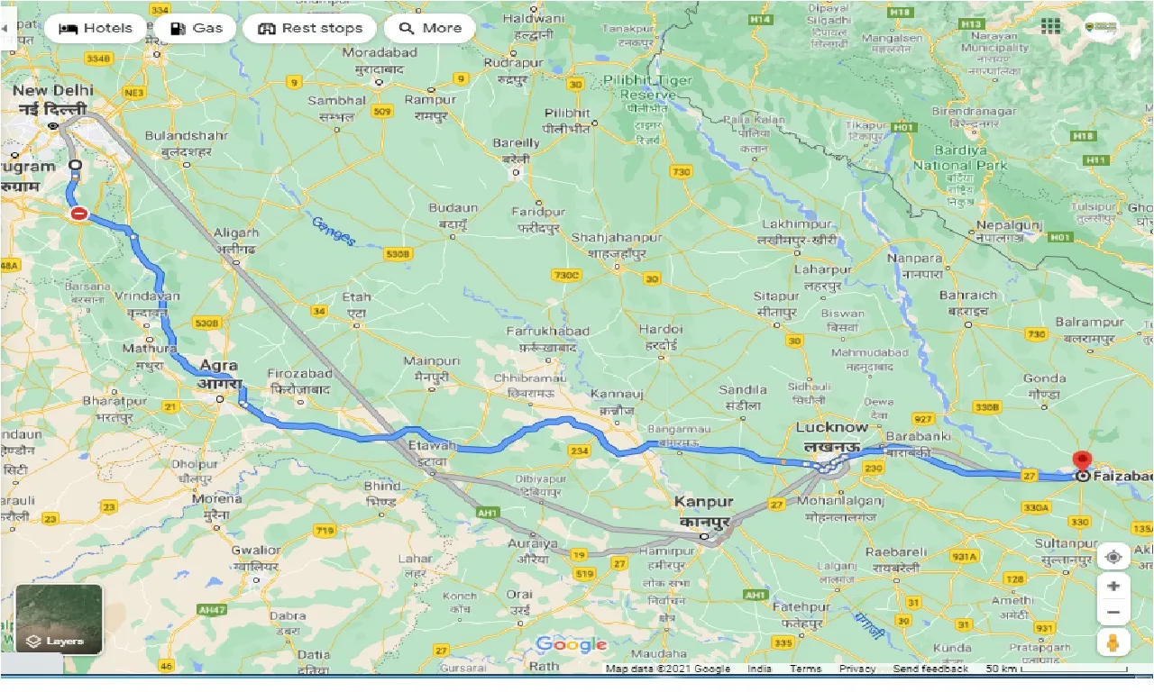 faridabad-to-faizabad-round-trip