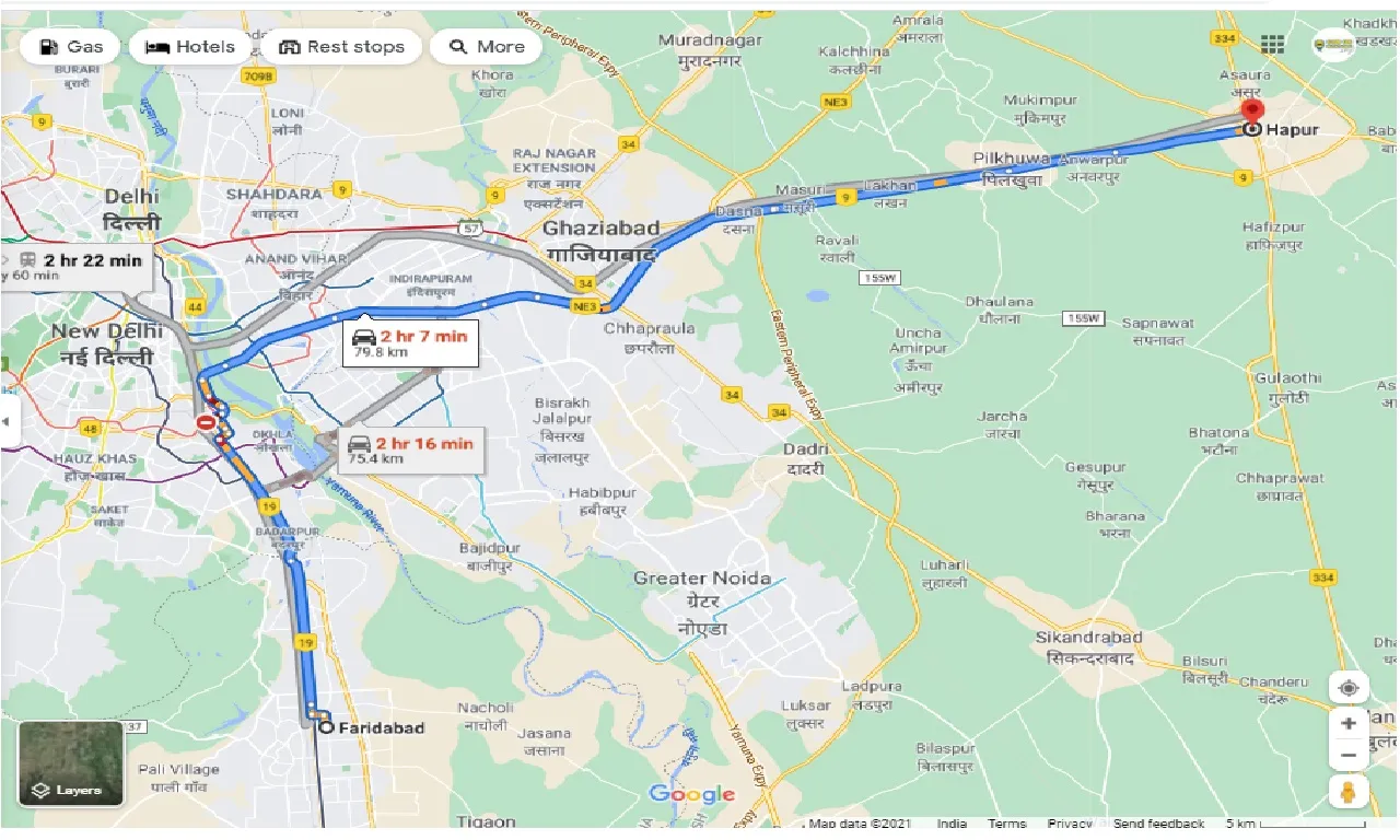 faridabad-to-hapur-round-trip