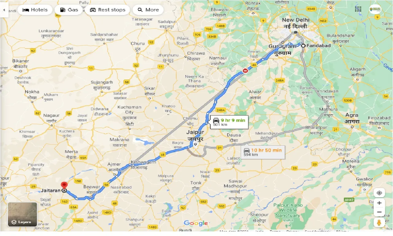 faridabad-to-jaitaran-one-way