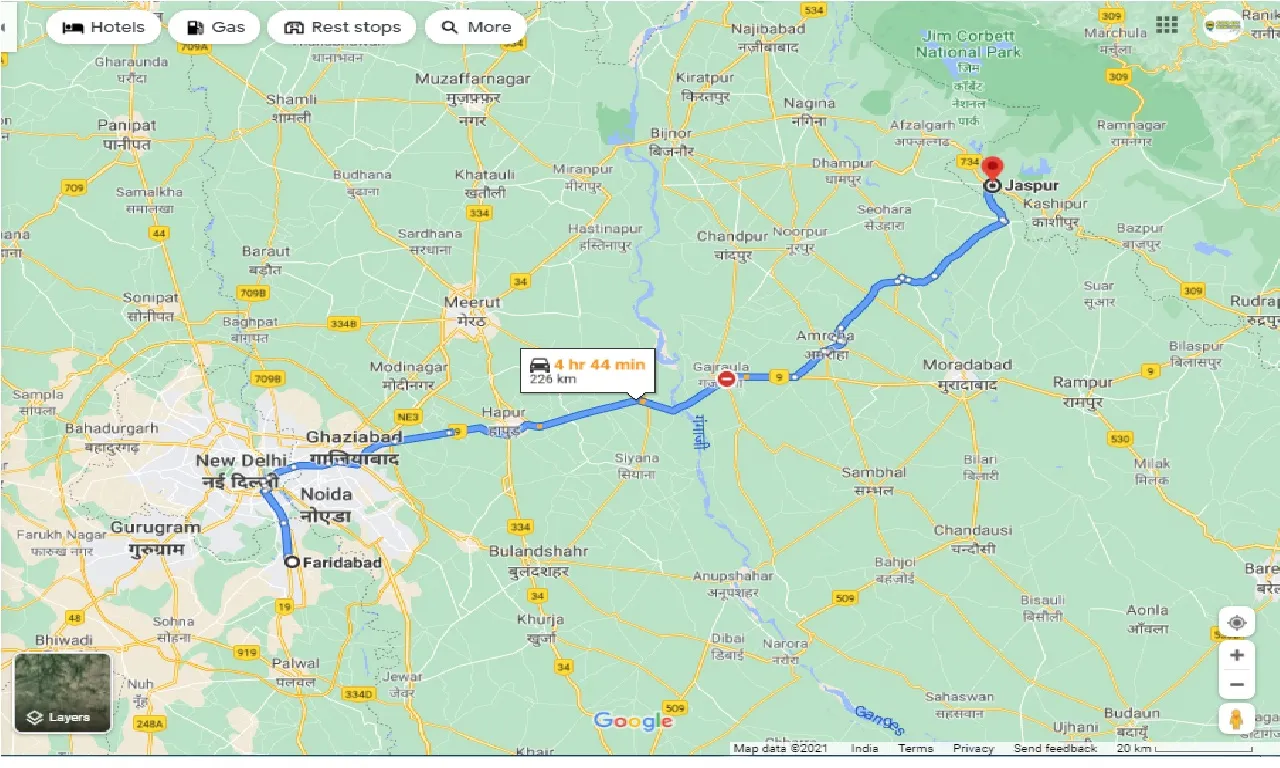 faridabad-to-jaspur-round-trip