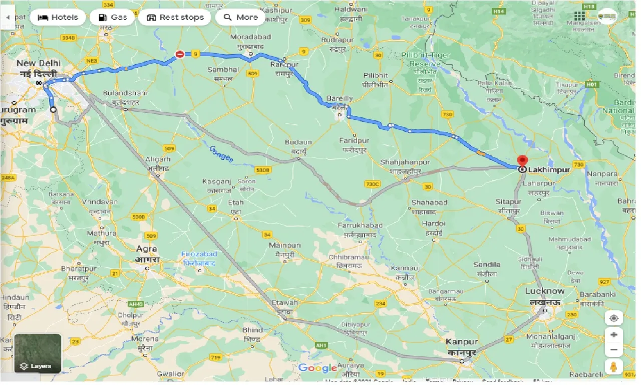 faridabad-to-lakhimpur-one-way