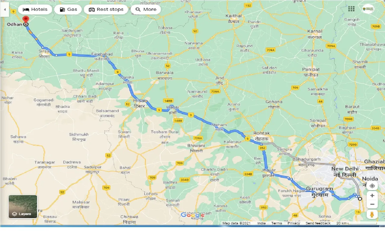 faridabad-to-odhan-round-trip