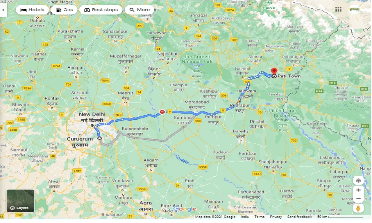 faridabad-to-pati-town-round-trip