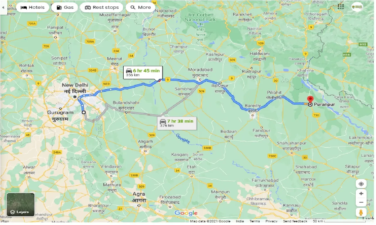 faridabad-to-puranpur-round-trip