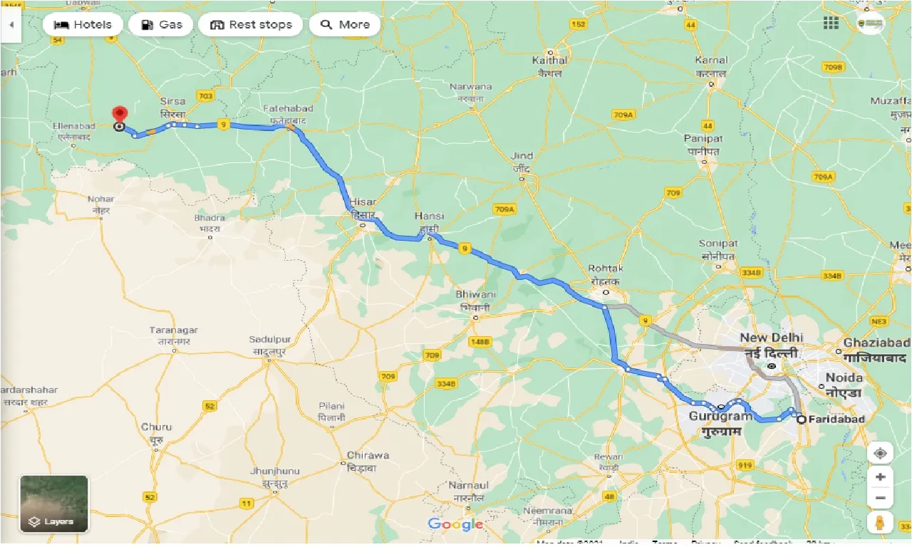 faridabad-to-rania-round-trip