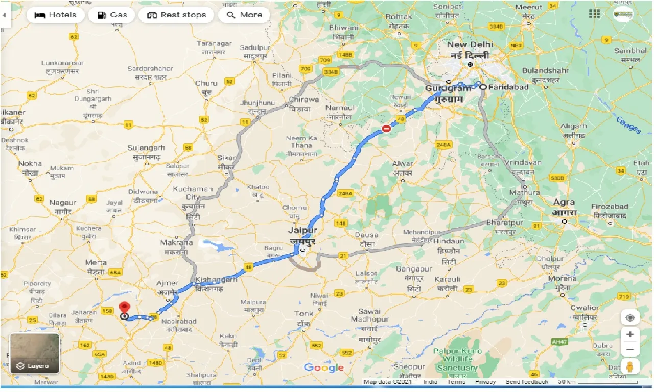 faridabad-to-ratangarh-round-trip