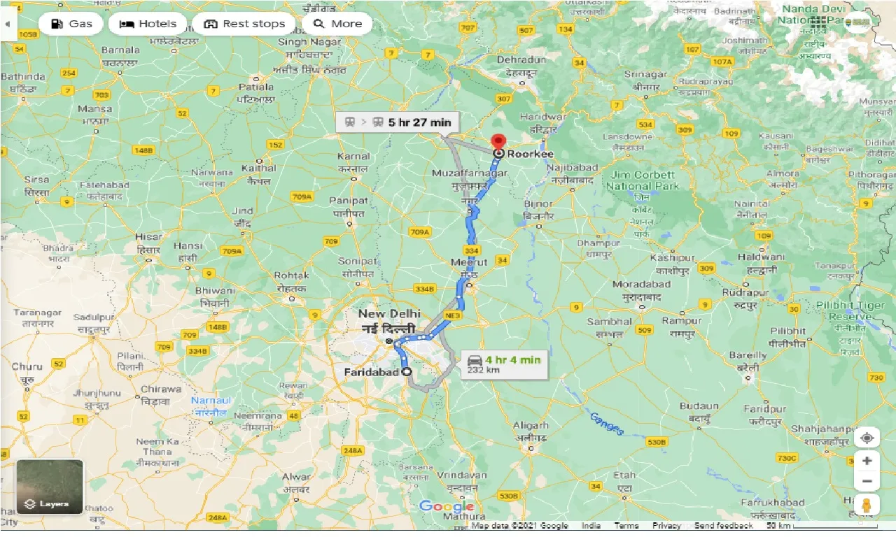 faridabad-to-roorkee-round-trip