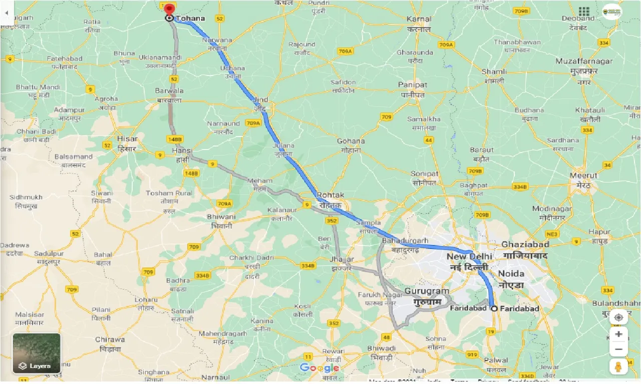 faridabad-to-tohana-round-trip