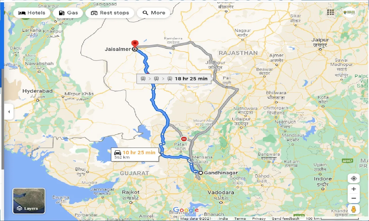 gandhinagar-to-jaisalmer-one-way
