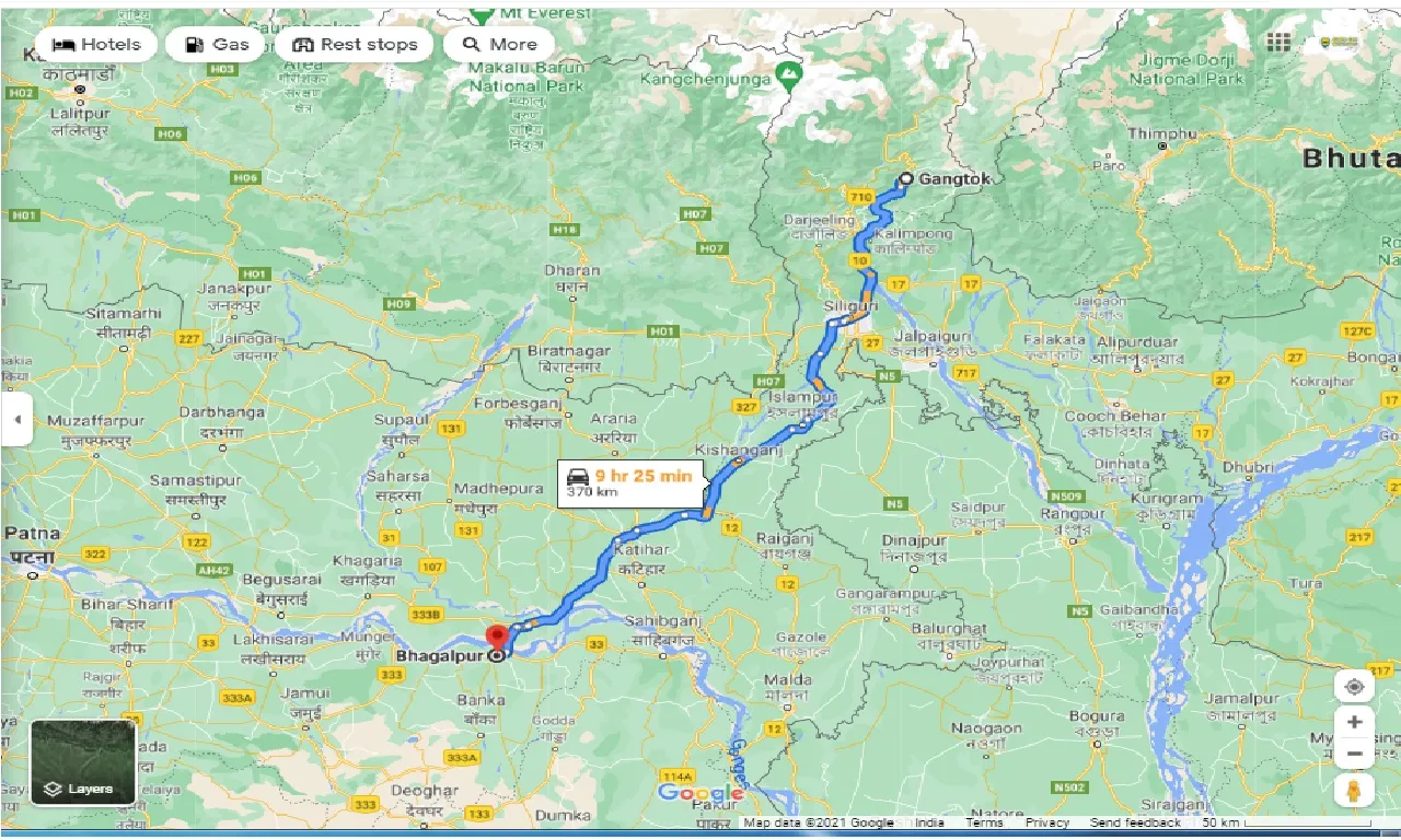 gangtok-to-bhagalpur-round-trip