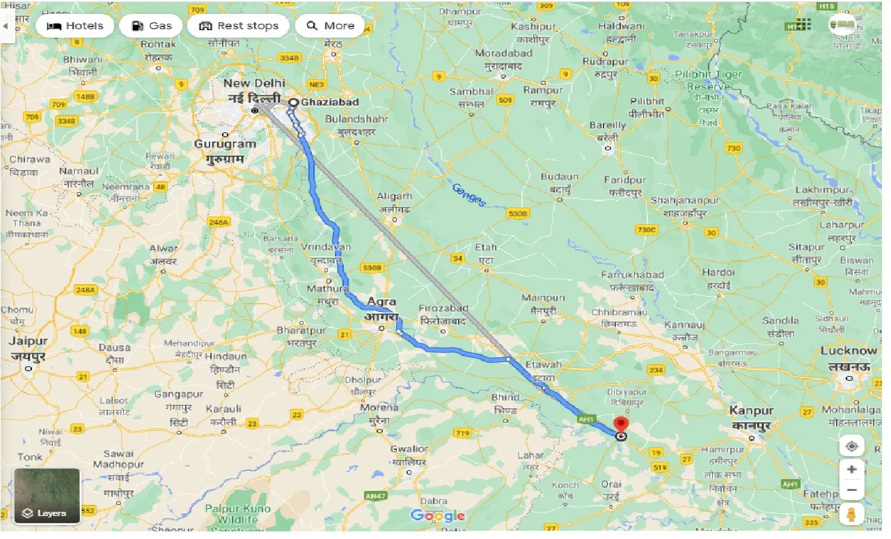 ghaziabad-to-auraiya-round-trip