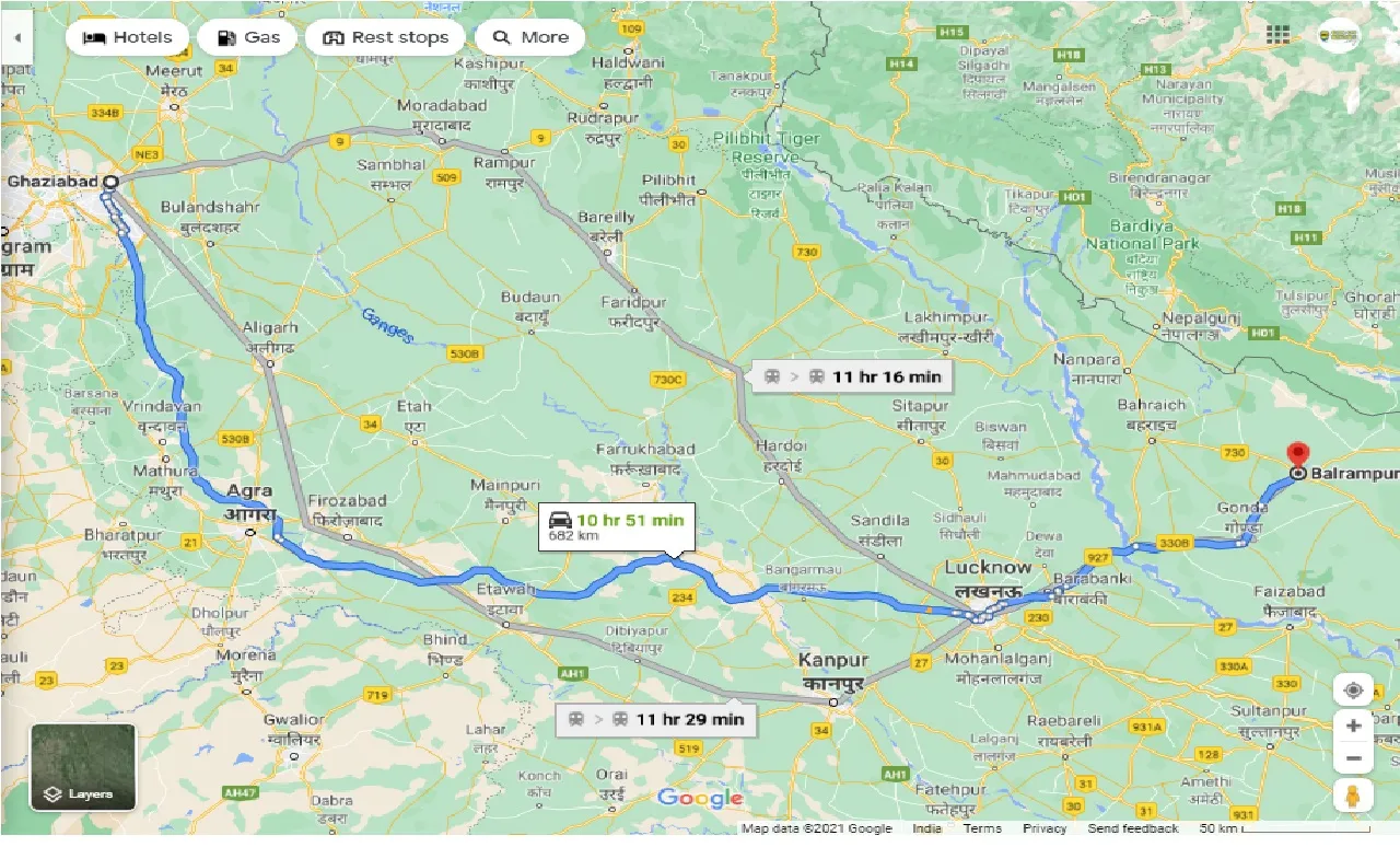 ghaziabad-to-balrampur-round-trip