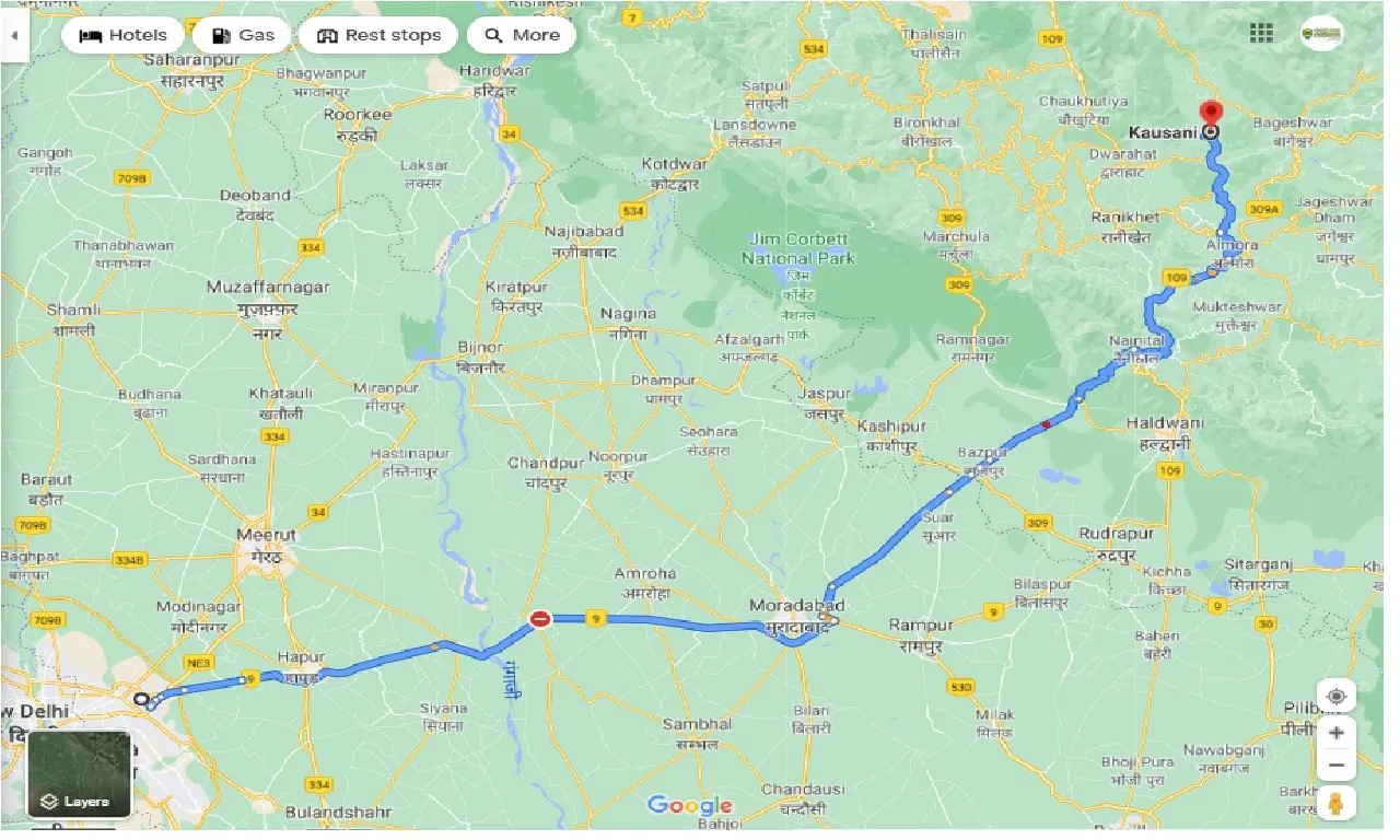 ghaziabad-to-kausani-one-way