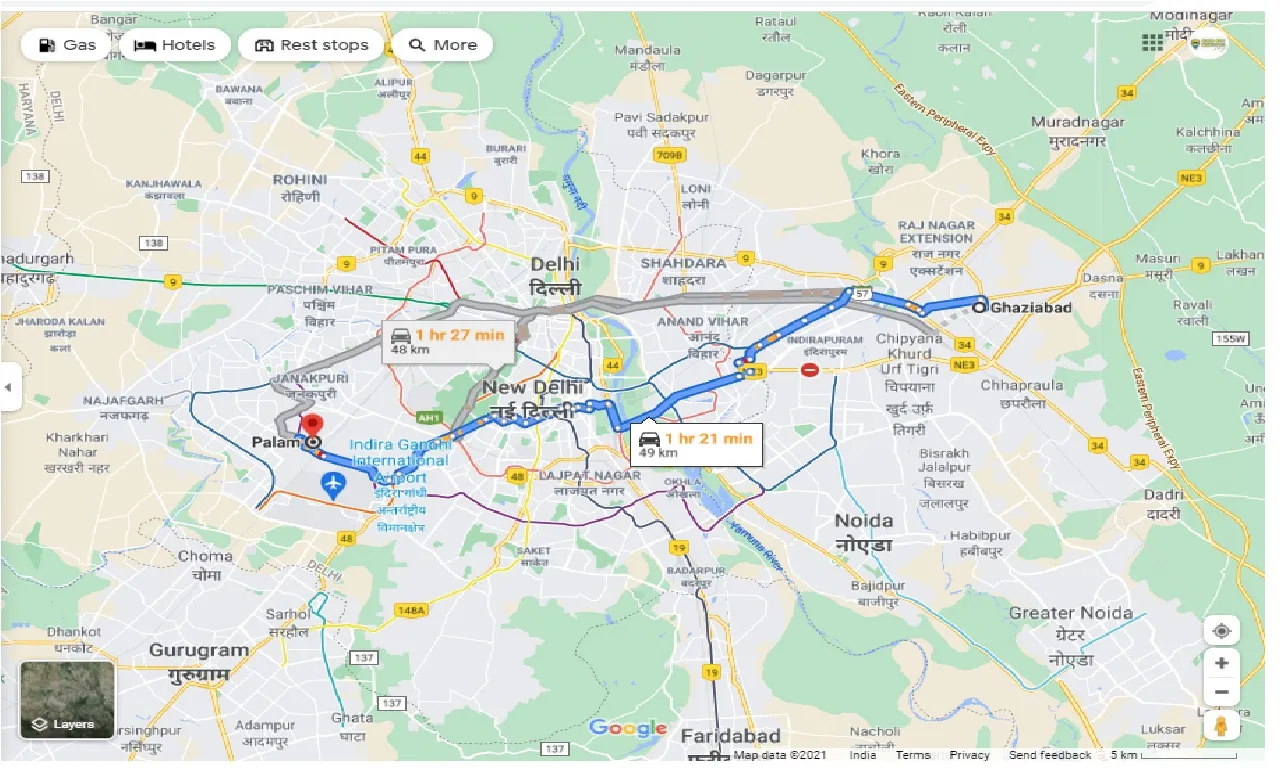 ghaziabad-to-palam-round-trip