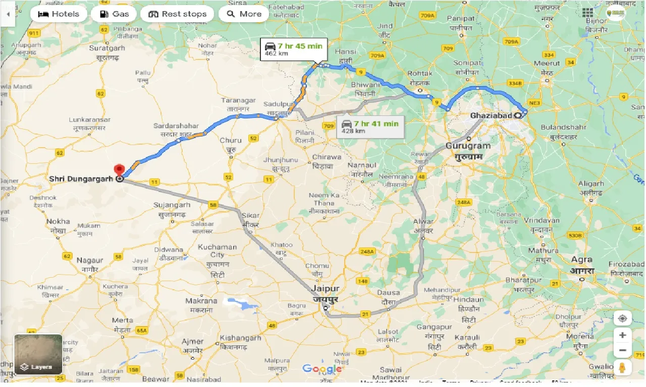 ghaziabad-to-shri-dungargarh-round-trip