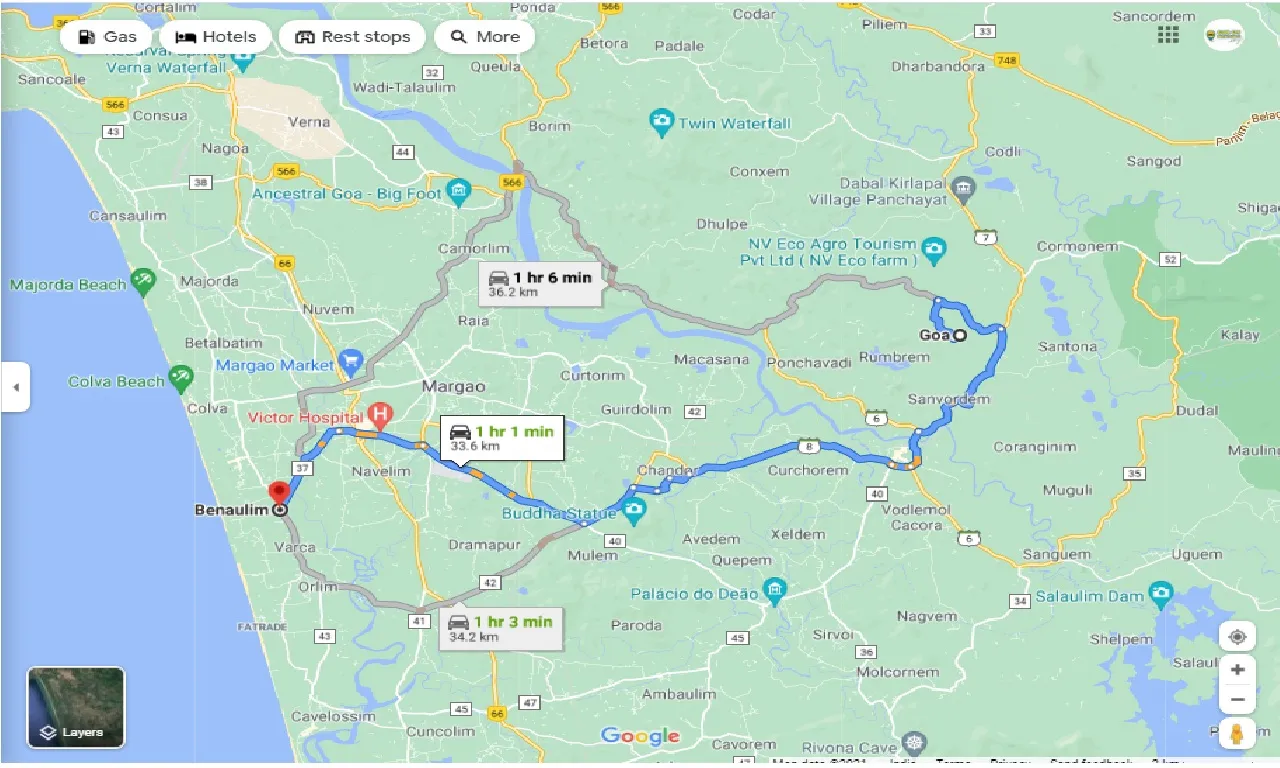 goa-to-benaulim-round-trip